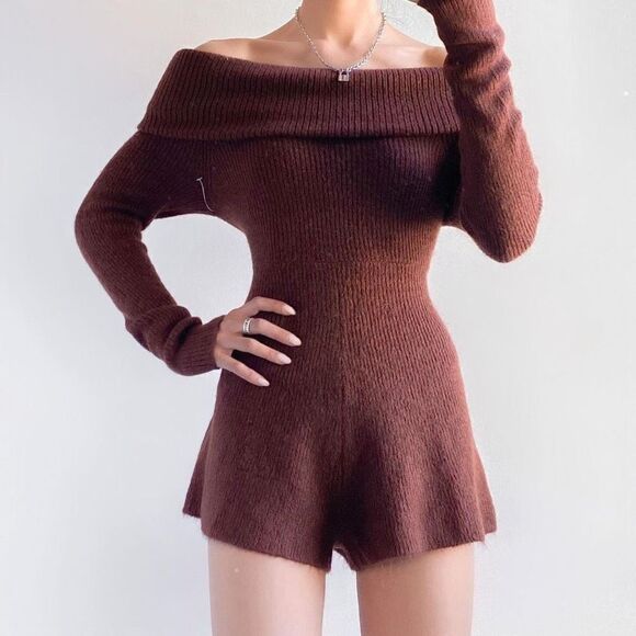 Urban Outfitters - Grace Off-The-Shoulder Romper size XS - Picture 1 of 9